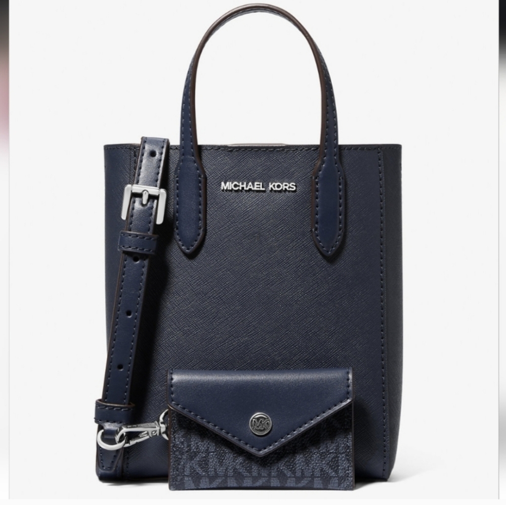 Michael Kors Blue Bag/Crossbody & Wallet Set NWT